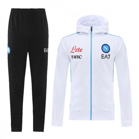 SSC Napoli Chaqueta De Entrenamiento Con Capucha 2022/23 Blanca SSC Napoli Chaqueta De Entrenamiento Con Capucha 2022/23 Blanca